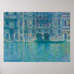 Palazzo da Mula, Venedig (1908) von Claude Monet Poster