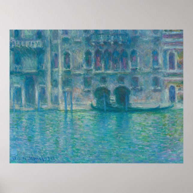Palazzo da Mula, Venedig - Claude Monet Fine Art Poster (Vorne)