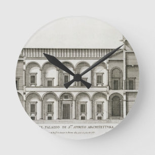 Palazzo di Santo Spirito, vom "Palazzi di Roma", Runde Wanduhr