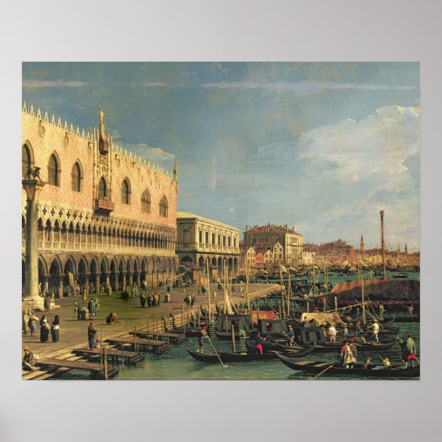 Palazzo Ducale und Riva degli Schiavoni, Venedig Poster (Vorne)