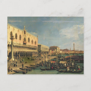 Palazzo Ducale und Riva degli Schiavoni, Venedig Postkarte