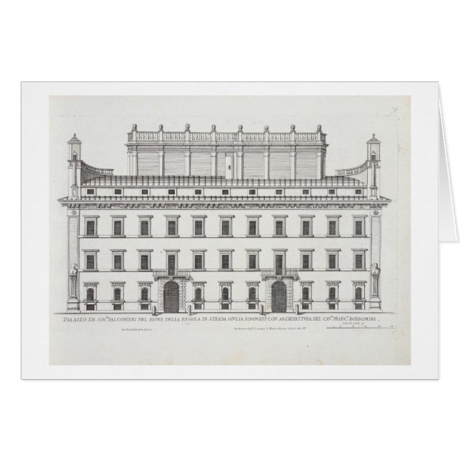 Palazzo Falconieri, Rom, von "Palazzi Di Rom", (Vorderseite (Horizontal))