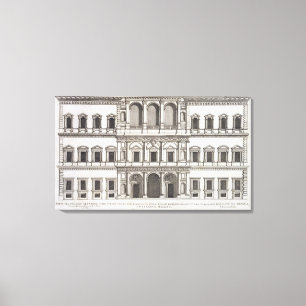 Palazzo Farnese, von "Palazzi Di Rom", Teil I, p Leinwanddruck