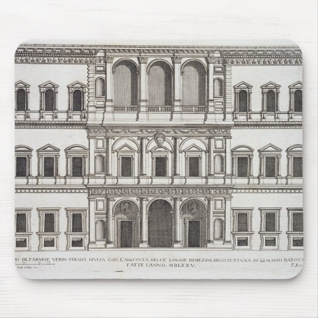 Palazzo Farnese, von "Palazzi Di Rom", Teil I, p Mousepad (Vorne)