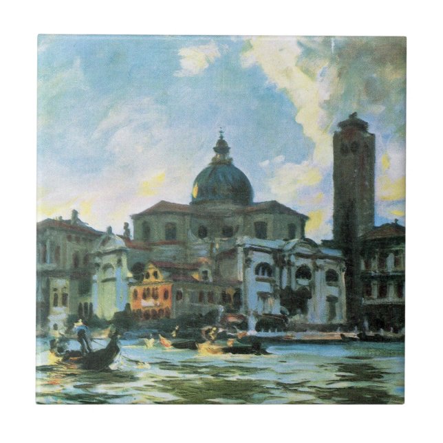 Palazzo Labia, Venedig von John Singer Sargent Fliese (Vorderseite)