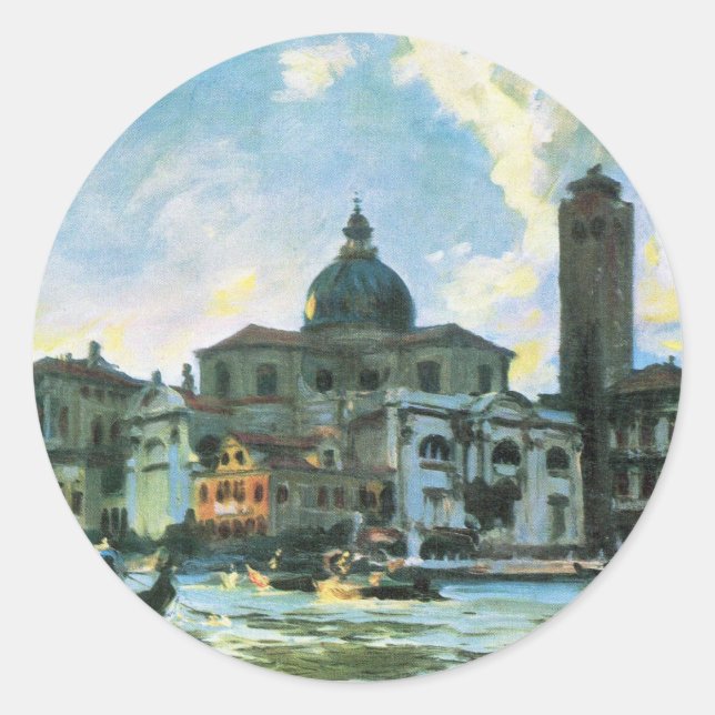 Palazzo Labia, Venedig von John Singer Sargent Runder Aufkleber (Vorderseite)