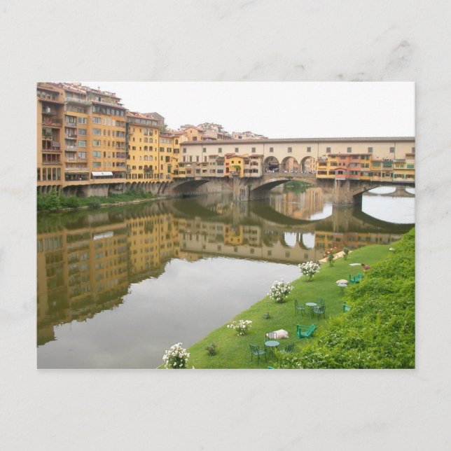 Palazzo Vecchio Brücke Postkarte (Vorderseite)