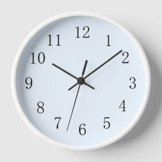 Pale Alice Blue Kitchlock Uhr