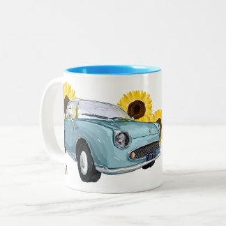 Pale Aqua Figaro coffee mug Zweifarbige Tasse
