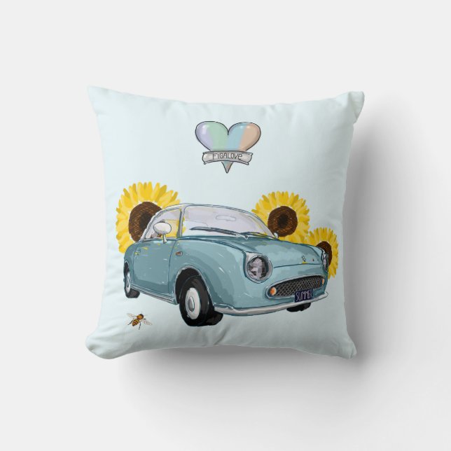 Pale Aqua Figaro pillow Kissen (Vorderseite)