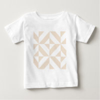 Pale Beige Geometric Deko Cube Pattern
