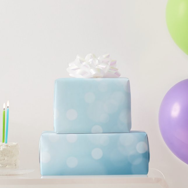 Pale Blue Christmas Geschenkpapier (Partygeschenke)