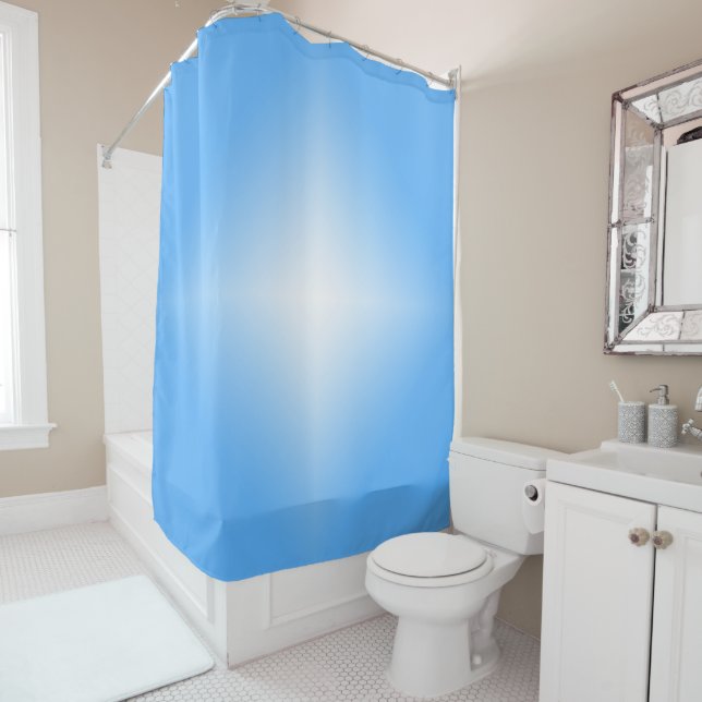 Pale Blue Diamond Shine Duschvorhang (Beispiel)