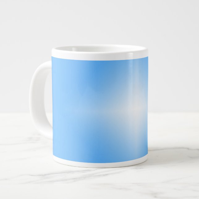 Pale Blue Diamond Shine Jumbo-Tasse (Vorderseite Links)