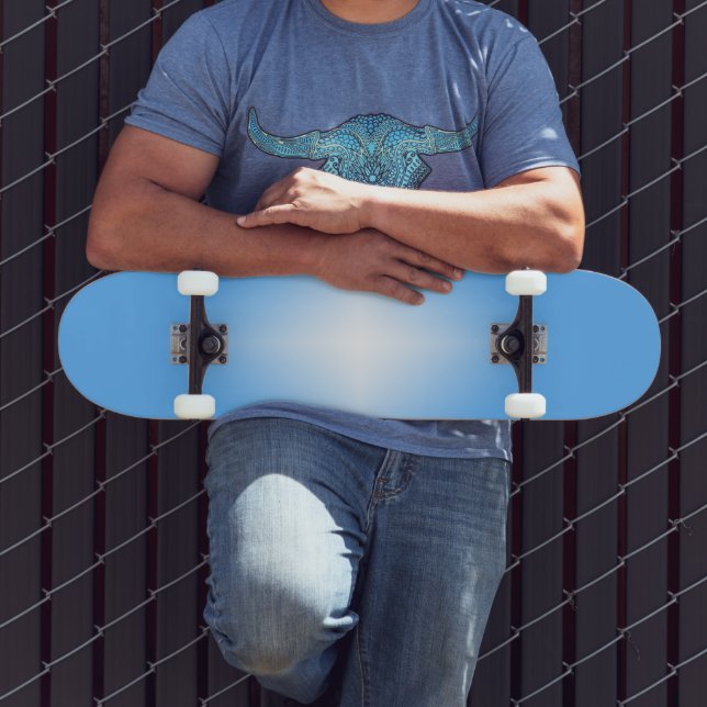Pale Blue Diamond Shine Skateboard (Außenbereich 3)