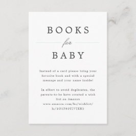 Pale Blue Grand Millennium Books for Baby Request Begleitkarte