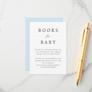 Pale Blue Grand Millennium Books for Baby Request Begleitkarte