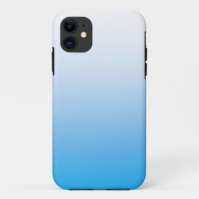Pale Blue Two Tone iPhone Case (Rückseite)