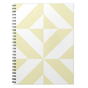 Pale Gold Geometric Deko Cube Pattern Notizblock