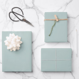 Pale Grayish Cyan Spring And Summer Trending Color Geschenkpapier Set