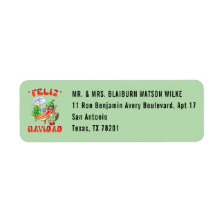 Pale Green Feliz Navidad Chili