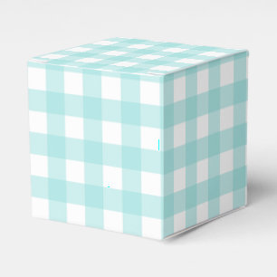 Pale Green Gingham Kariert Gastgeschenk Geschenkbo Geschenkschachtel