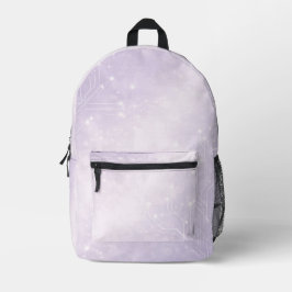 Pale lilac and pearl gray AI art  Bedruckter Rucksack