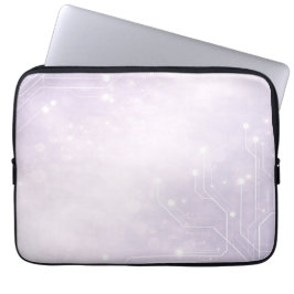 Pale lilac and pearl gray AI art  Laptopschutzhülle