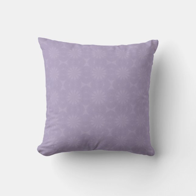 Pale Lilac Pattern Kissen Personalisiert (Vorderseite)