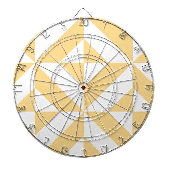 Pale Melon Geometric Deko Cube Pattern Dartscheibe (vorne)