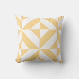 Pale Melon Geometric Deko Cube Pattern Kissen
