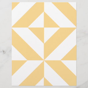 Pale Melon Geometric Deko Cube Scrapbook Paper
