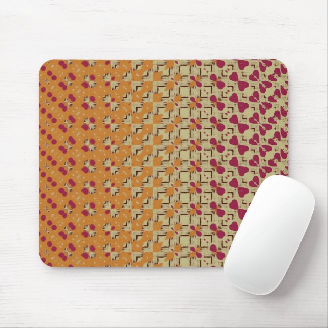 Pale Orange and Pink Mouse pad Mousepad (Mit Mouse)