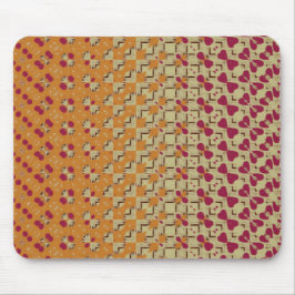 Pale Orange and Pink Mouse pad Mousepad