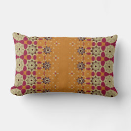 Pale Orange and Red throw pillow Lendenkissen