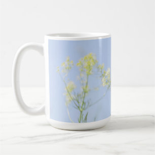 Pale Pastel Blue Sky Wilde Blume Meadow Kaffeetasse