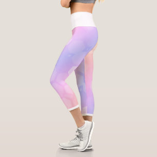Pale Pastel Honeybee Hexagonal Formen Leggings