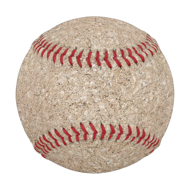 Pale Peachy Beige Cement Sidewalk Baseball (Vorderseite)