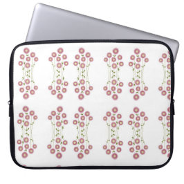 Pale pink abstract florals laptopschutzhülle