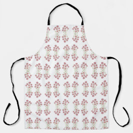 Pale pink abstract florals schürze