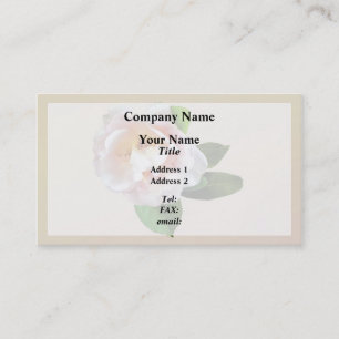 Pale Pink Camellia Visitenkarte