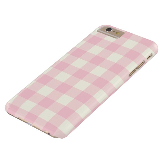Pale Pink Gingham iPhone 6 Plus Fall Case-Mate iPhone Hülle (Oberseite)