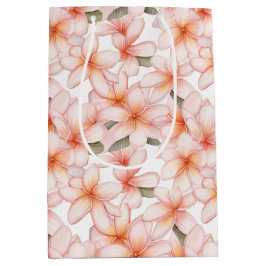 Pale Pink Plumeria Frangipani Blume Mittlere Geschenktüte