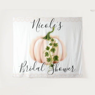 Pale Pink Pumpkin Storybook Chic Hochzeit im Herbs Wandteppich