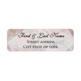 Pale Pink Rose Mailing Label