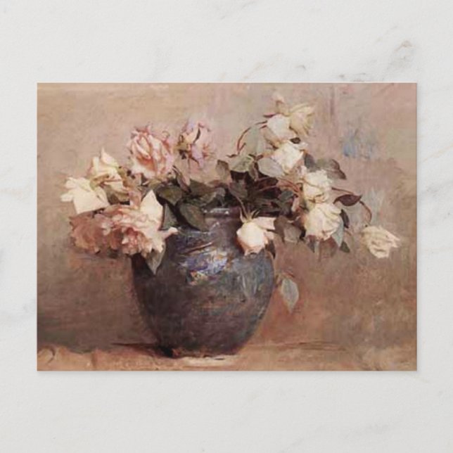 Pale Roses - Postkarte (Vorderseite)
