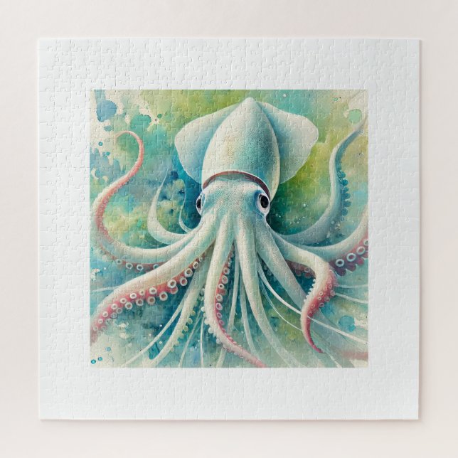 Pale Squid 081024AREF151 - Watercolor Puzzle (Vertikal)