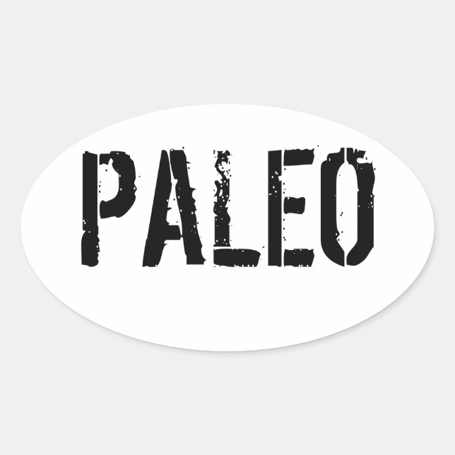 Paleo Autoaufkleber Ovaler Aufkleber (Vorderseite)