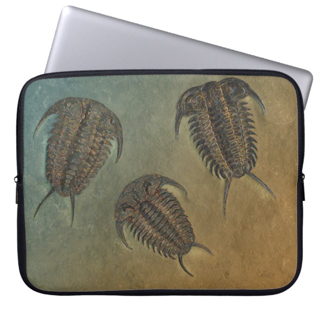 "Paleo-chic" Ceraurus Fossil Trilobit Laptopschutzhülle (Vorderseite)