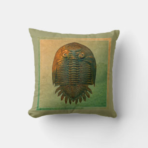 "Paleo-chic" Neometacanthus Fossil Trilobit Kissen